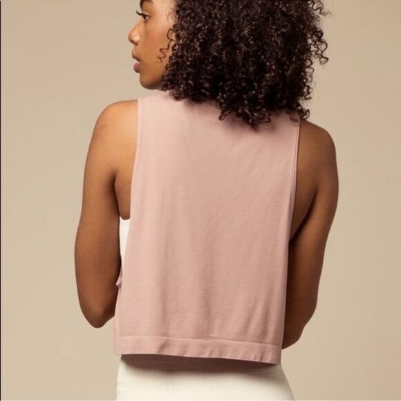 NWOT A by Avocado “Go-To Tank” Cropped Workout Tank in Mauve/Light Pink Size M - Picture 4 of 13